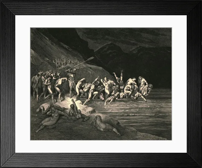 Framed Print : E en in like manner Adams evil brood, c1890. Creator: Gustave Doré Framed Print : E en in like manner Adams evil brood, c1890. Creator: Gustave Doré