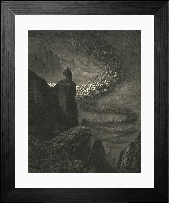 Framed Print : The stormy blast of hell with restless fury drives the spirits on, c1890. Creator Framed Print : The stormy blast of hell with restless fury drives the spirits on, c1890. Creator