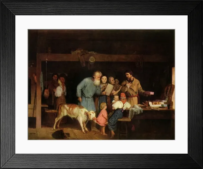 Framed Print : Ofena, the Shop-keeper, 1865, (1965). Creator: Nikolay Koshelev Framed Print : Ofena, the Shop-keeper, 1865, (1965). Creator: Nikolay Koshelev
