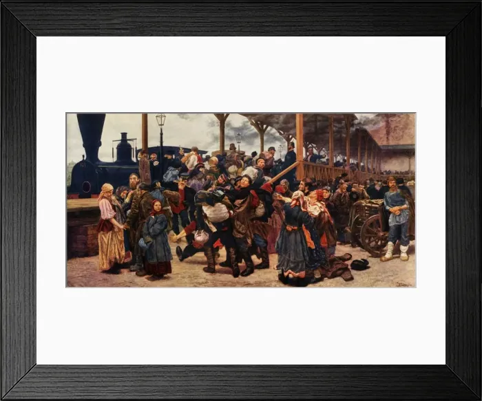 Framed Print : Off to the War, 1880, (1965). Creator: Konstantin Savitsky Framed Print : Off to the War, 1880, (1965). Creator: Konstantin Savitsky
