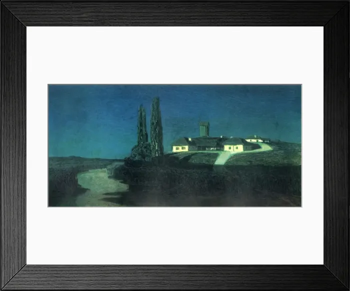 Framed Print : Night in the Ukraine, 1876, (1965). Creator: Arkhip Ivanovich Kuindzhi