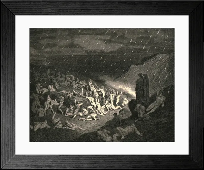 Framed Print : Unceasing was the play of wretched hands, c1890. Creator: Gustave Doré Framed Print : Unceasing was the play of wretched hands, c1890. Creator: Gustave Doré