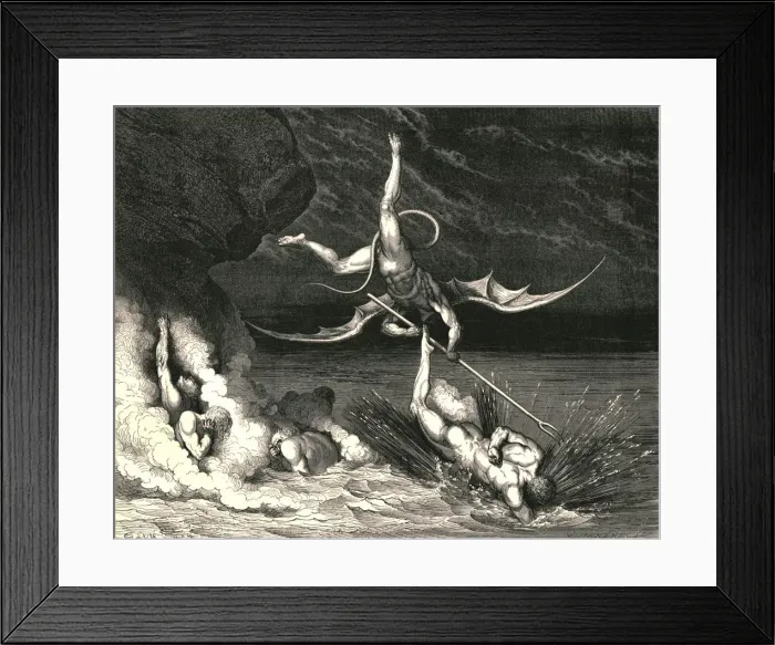 Framed Print : In pursuit he therefore sped, exclaiming; Thou art caught, c1890. Creator Framed Print : In pursuit he therefore sped, exclaiming; Thou art caught, c1890. Creator