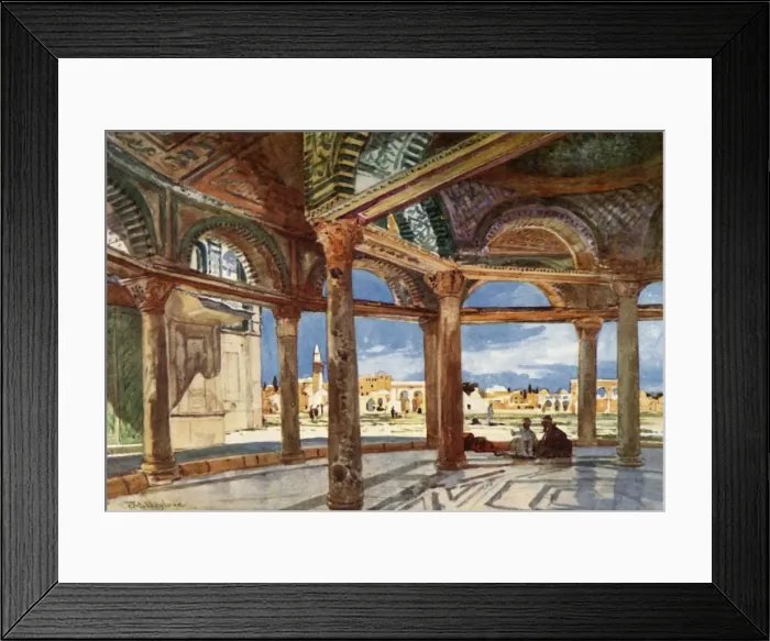 Framed Print : Interior of the Dome of the Chain Looking North, 1902. Creator: John Fulleylove Framed Print : Interior of the Dome of the Chain Looking North, 1902. Creator: John Fulleylove