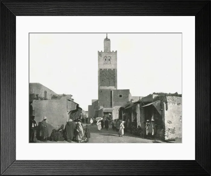 Framed Print : Street in Tunis, Tunisia, 1895. Creator: W &s Ltd Framed Print : Street in Tunis, Tunisia, 1895. Creator: W &s Ltd