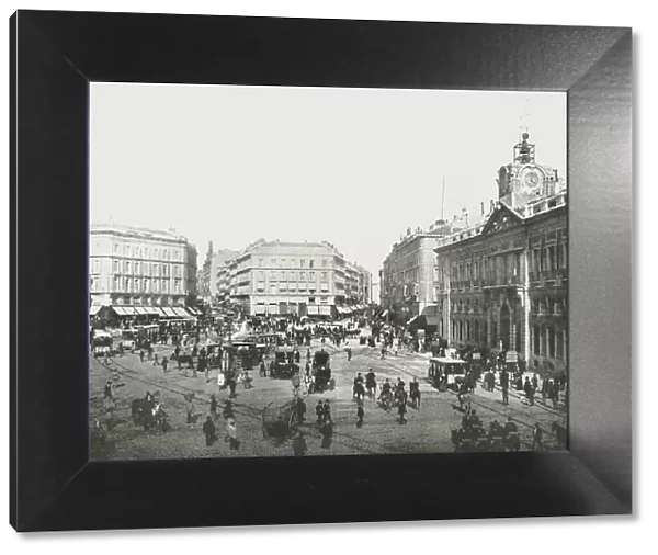 The Puerta del Sol, Madrid, Spain, 1895. Creator: W &s Ltd