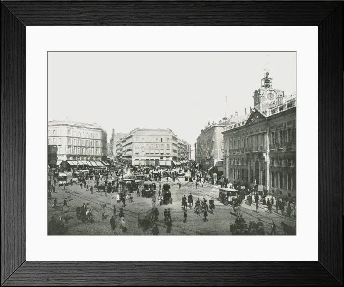 Framed Print : The Puerta del Sol, Madrid, Spain, 1895. Creator: W &s Ltd Framed Print : The Puerta del Sol, Madrid, Spain, 1895. Creator: W &s Ltd
