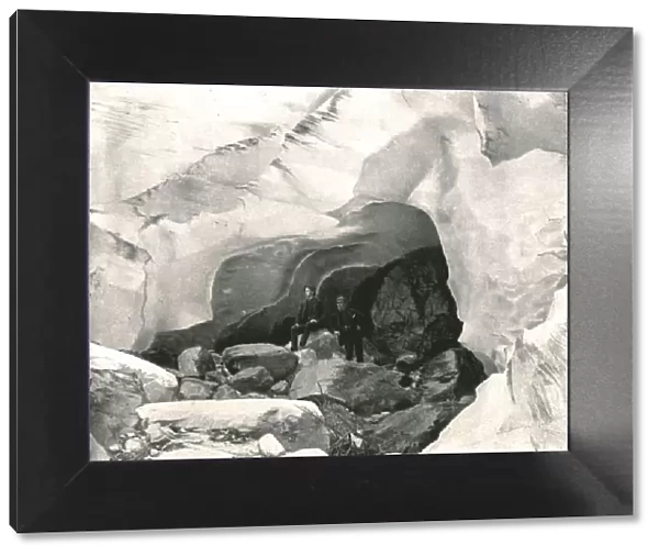 The Rockies: ice cave in the Great Glacier, Mount Sir Donald, Canada, 1895. Creator