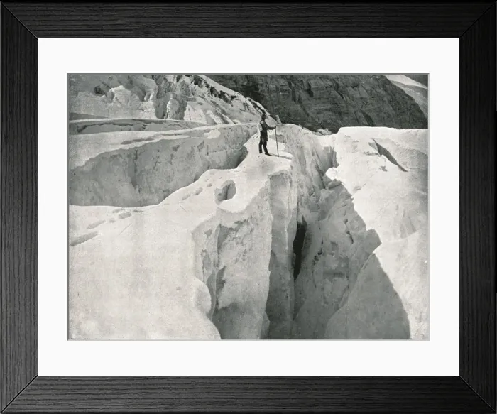 Framed Print : The Rockies: Asulkan Glacier, Hermit Range, Canada, 1895. Creator: William Notman & Son Framed Print : The Rockies: Asulkan Glacier, Hermit Range, Canada, 1895. Creator: William Notman & Son