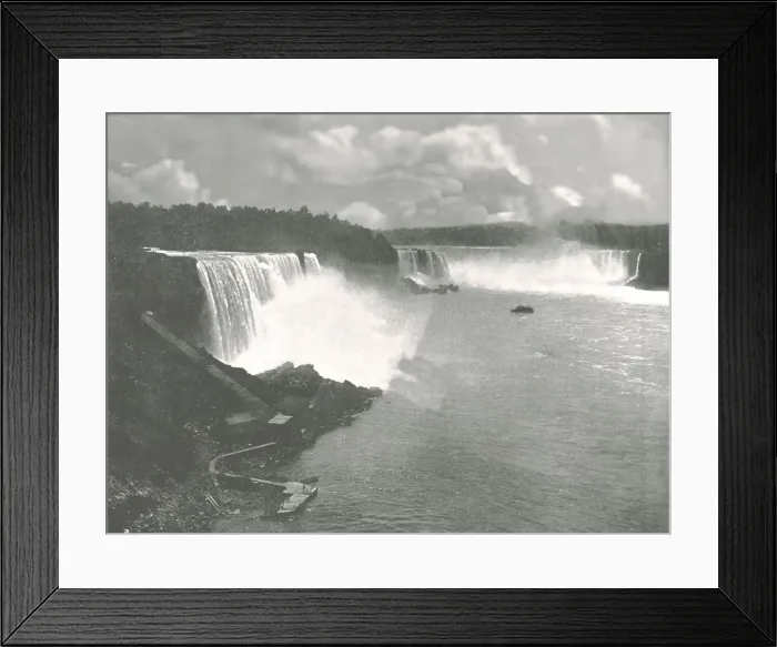 Framed Print : General view of Niagara Falls, 1895. Creator: Unknown Framed Print : General view of Niagara Falls, 1895. Creator: Unknown