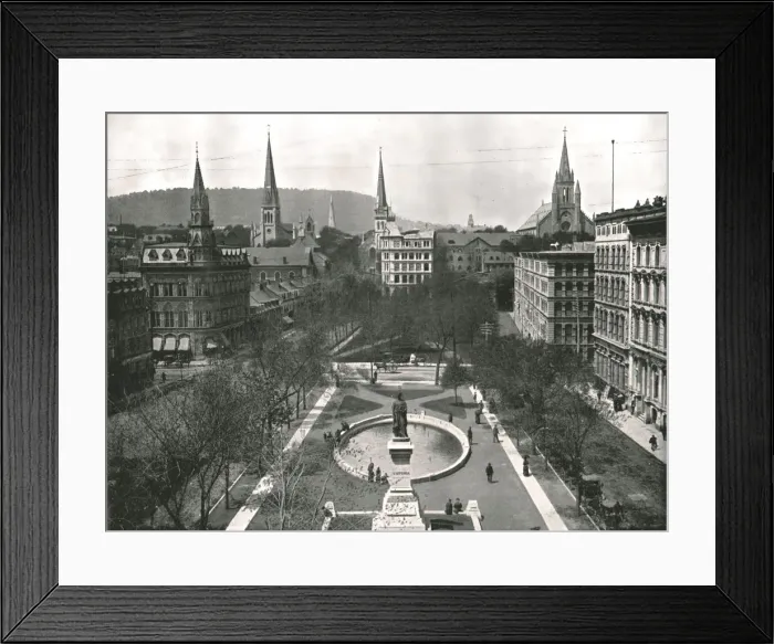Framed Print : Victoria Square, Montreal, Canada, 1895. Creator: W &s Ltd Framed Print : Victoria Square, Montreal, Canada, 1895. Creator: W &s Ltd