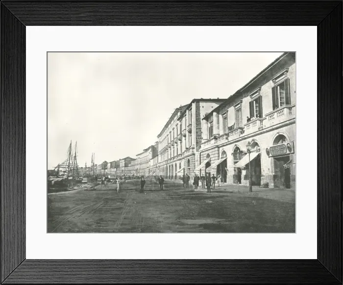 Framed Print : The Marina, Messina, Sicily, Italy, 1895. Creator: W &s Ltd