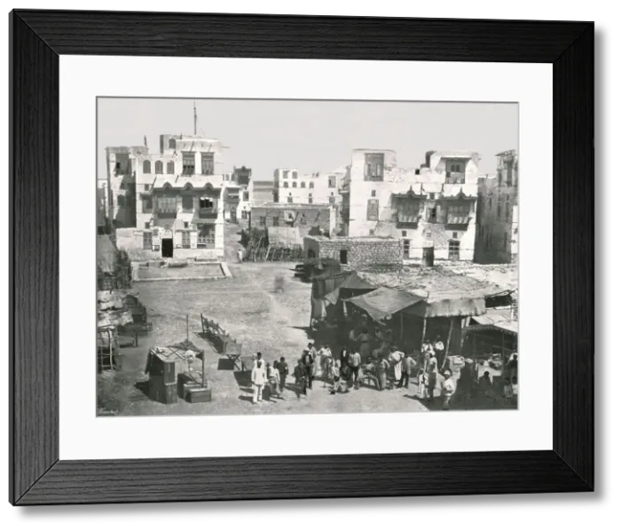 Framed Print : The street of the Post Office, Suakin, Sudan, 1895. Creator: Unknown Framed Print : The street of the Post Office, Suakin, Sudan, 1895. Creator: Unknown