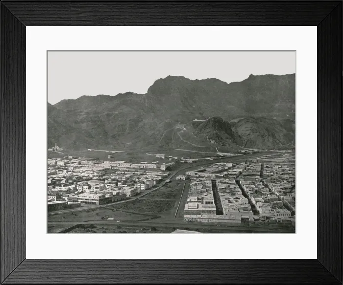 Framed Print : General view showing the Camel Market, Aden, 1895. Creator: W &s Ltd Framed Print : General view showing the Camel Market, Aden, 1895. Creator: W &s Ltd