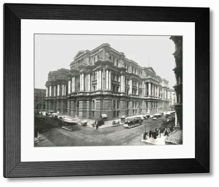 Framed Print : City Hall, Chicago, USA, 1895. Creator: W &s Ltd Framed Print : City Hall, Chicago, USA, 1895. Creator: W &s Ltd