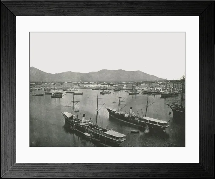 Framed Print : General view of the port, Palermo, Sicily, Italy, 1895. Creator: W &s Ltd Framed Print : General view of the port, Palermo, Sicily, Italy, 1895. Creator: W &s Ltd