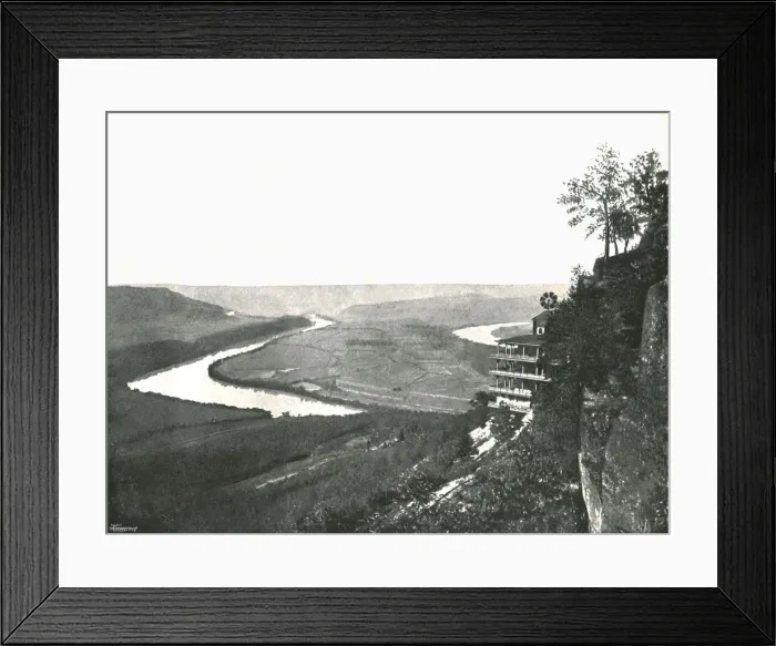 Framed Print : Lookout Mountain and battlefield, Chattanooga, USA, 1895. Creator: J. B. Linn and Company Framed Print : Lookout Mountain and battlefield, Chattanooga, USA, 1895. Creator: J. B. Linn and Company