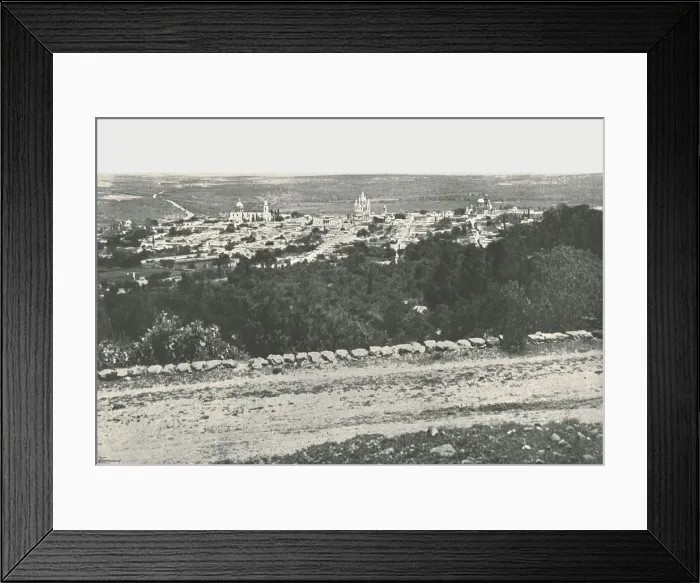 Framed Print : Panorama of the city, San Miguel de Allende, Mexico, 1895. Creator: Unknown Framed Print : Panorama of the city, San Miguel de Allende, Mexico, 1895. Creator: Unknown