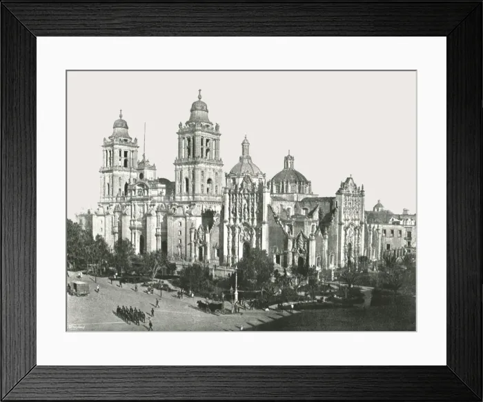Framed Print : The Cathedral, Mexico City, Mexico, 1895. Creator: Unknown Framed Print : The Cathedral, Mexico City, Mexico, 1895. Creator: Unknown