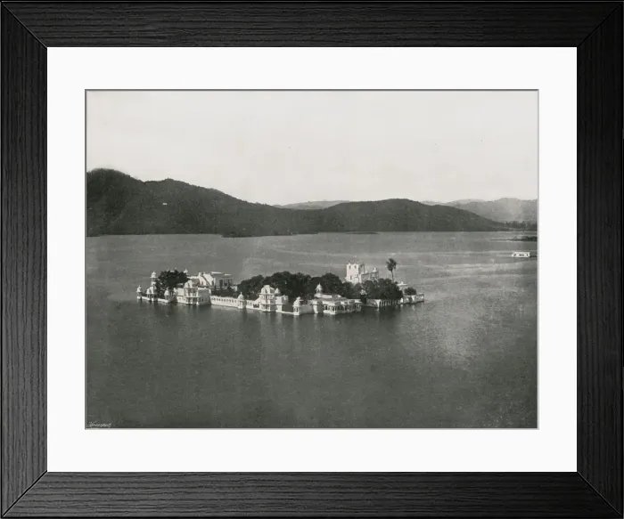 Framed Print : The Lake Palace, Udaipur, India, 1895. Creator: Unknown Framed Print : The Lake Palace, Udaipur, India, 1895. Creator: Unknown