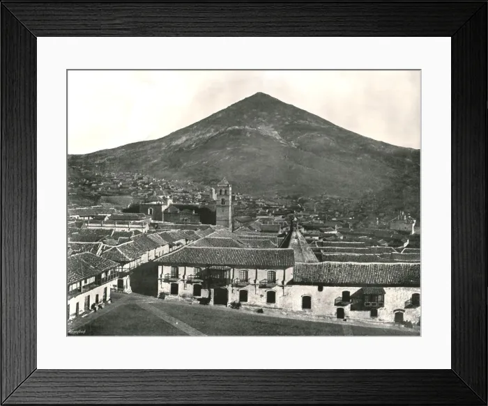 Framed Print : The city and the mountain, Potosi, Bolivia, 1895. Creator: Unknown Framed Print : The city and the mountain, Potosi, Bolivia, 1895. Creator: Unknown