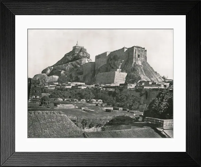 Framed Print : The Rock seen from the north, Trichinopoly, India, 1895. Creator: Unknown Framed Print : The Rock seen from the north, Trichinopoly, India, 1895. Creator: Unknown