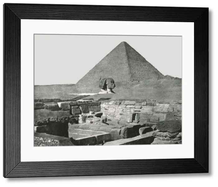 Framed Print : Great Pyramid, Sphinx and Temple of Chafea, Gizeh, Egypt, 1895. Creator: W &s Ltd Framed Print : Great Pyramid, Sphinx and Temple of Chafea, Gizeh, Egypt, 1895. Creator: W &s Ltd
