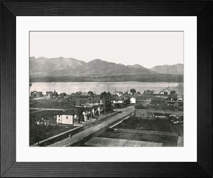 Framed Print : The harbour, Vancouver, Canada, 1895. Creator: William Notman & Son Framed Print : The harbour, Vancouver, Canada, 1895. Creator: William Notman & Son