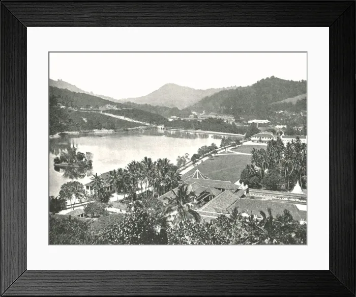 Framed Print : View from Lady Hortons Walk, Kandy, Ceylon, 1895. Creator: W &s Ltd Framed Print : View from Lady Hortons Walk, Kandy, Ceylon, 1895. Creator: W &s Ltd
