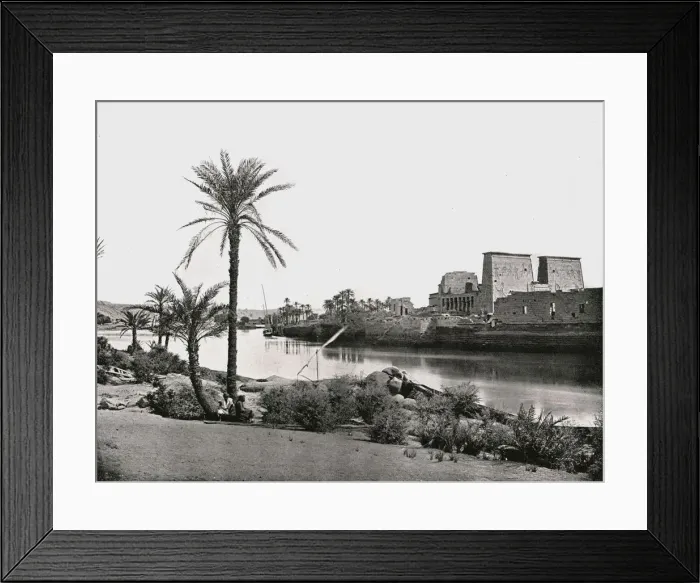 Framed Print : Temple of Isis, Philae, Egypt, 1895. Creator: W &s Ltd Framed Print : Temple of Isis, Philae, Egypt, 1895. Creator: W &s Ltd