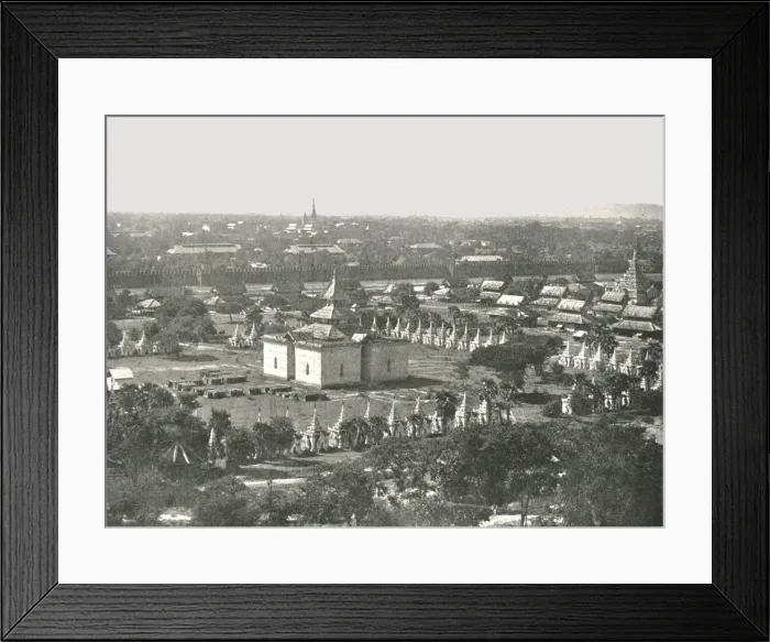 Framed Print : The Four Hundred and Fifty Temples, Mandalay, Burma, 1895. Creator: Unknown Framed Print : The Four Hundred and Fifty Temples, Mandalay, Burma, 1895. Creator: Unknown