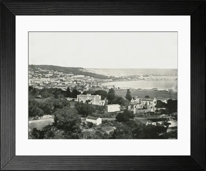Framed Print : View from the Mustafa, Algiers, Algeria, 1895. Creator: Poulton & Co Framed Print : View from the Mustafa, Algiers, Algeria, 1895. Creator: Poulton & Co