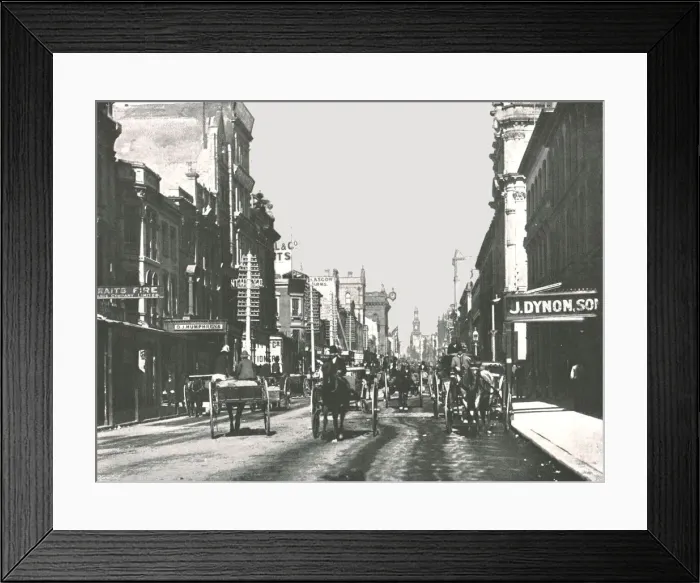 Framed Print : George Street, Sydney, Australia, 1895. Creator: York & Son Framed Print : George Street, Sydney, Australia, 1895. Creator: York & Son