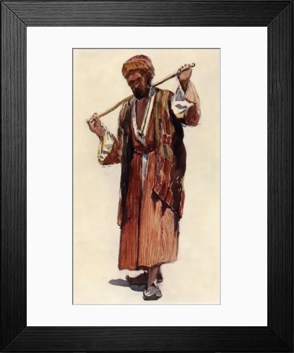 Framed Print : Syrian Shepherd, 1902. Creator: John Fulleylove Framed Print : Syrian Shepherd, 1902. Creator: John Fulleylove