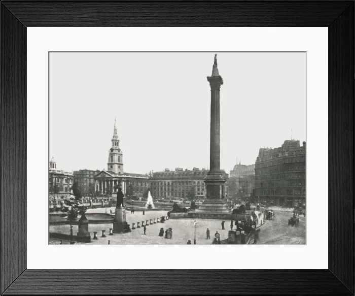 Framed Print : Trafalgar Square, London, 1895. Creator: Francis Frith & Co Framed Print : Trafalgar Square, London, 1895. Creator: Francis Frith & Co