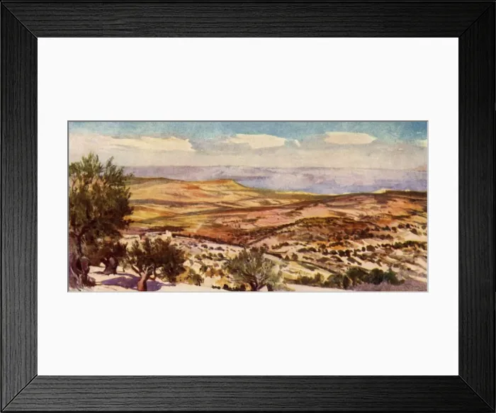 Framed Print : The Fields of Ruth and Boaz Near Bethlehem, 1902. Creator: John Fulleylove Framed Print : The Fields of Ruth and Boaz Near Bethlehem, 1902. Creator: John Fulleylove