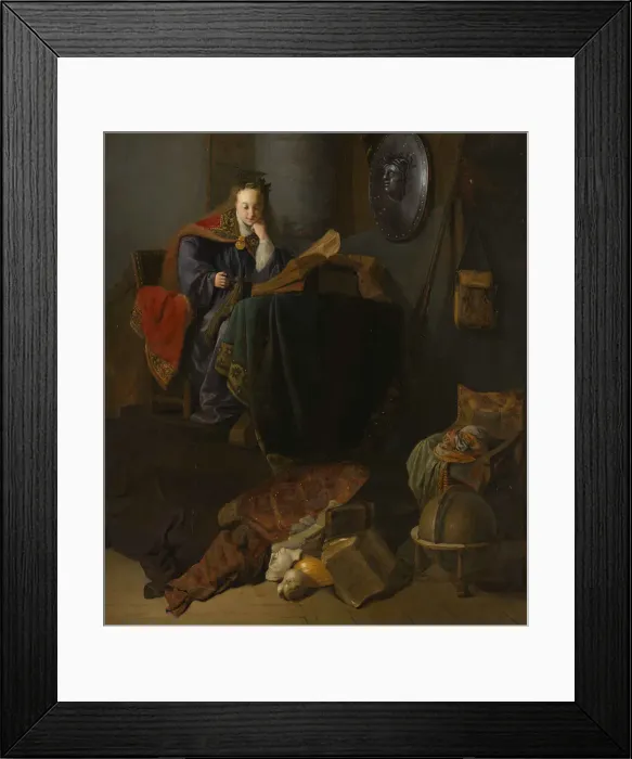 Framed Print : Minerva. Creator: Rembrandt van Rhijn, (School) Framed Print : Minerva. Creator: Rembrandt van Rhijn, (School)