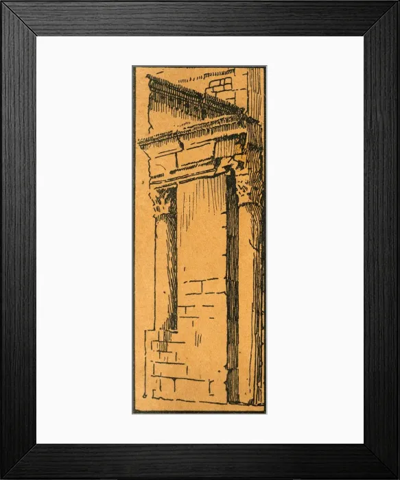 Framed Print : Le portique du Forum attenant a l Hotel du Nord-Pinus, c1920s. Creator: E Laget Framed Print : Le portique du Forum attenant a l Hotel du Nord-Pinus, c1920s. Creator: E Laget