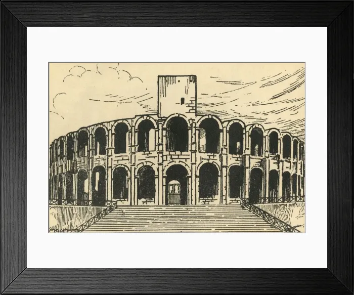 Framed Print : Les Arenes - The Arena, c1920s. Creator: E Laget Framed Print : Les Arenes - The Arena, c1920s. Creator: E Laget