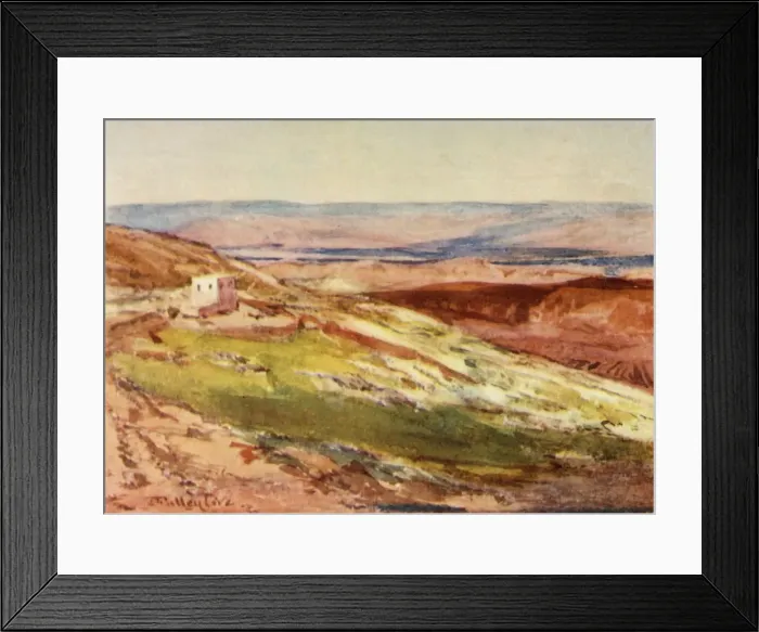 Framed Print : The Valley of the Jordan from the Mount of Olives, 1902. Creator: John Fulleylove Framed Print : The Valley of the Jordan from the Mount of Olives, 1902. Creator: John Fulleylove