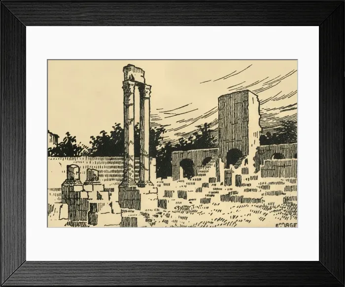Framed Print : Theatre Antique - The Antique Theatre, c1920s. Creator: E Laget Framed Print : Theatre Antique - The Antique Theatre, c1920s. Creator: E Laget