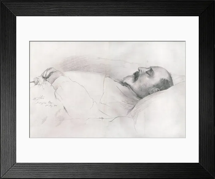 Framed Print : His Majesty King Edward VII in Death, 1910. Creator: Luke Fildes Framed Print : His Majesty King Edward VII in Death, 1910. Creator: Luke Fildes
