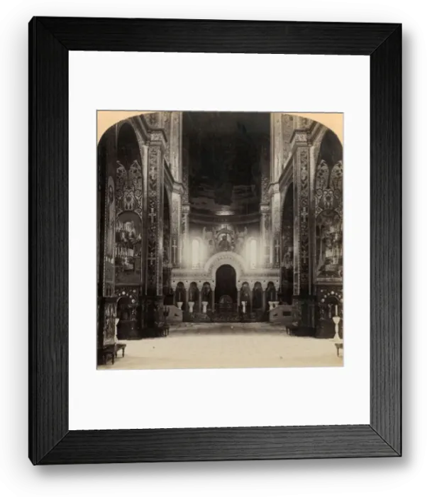 Framed Print : Central Aisle of Vladimir Cathedral, Kief - the most beautiful Church in Russia, 1898 Framed Print : Central Aisle of Vladimir Cathedral, Kief - the most beautiful Church in Russia, 1898