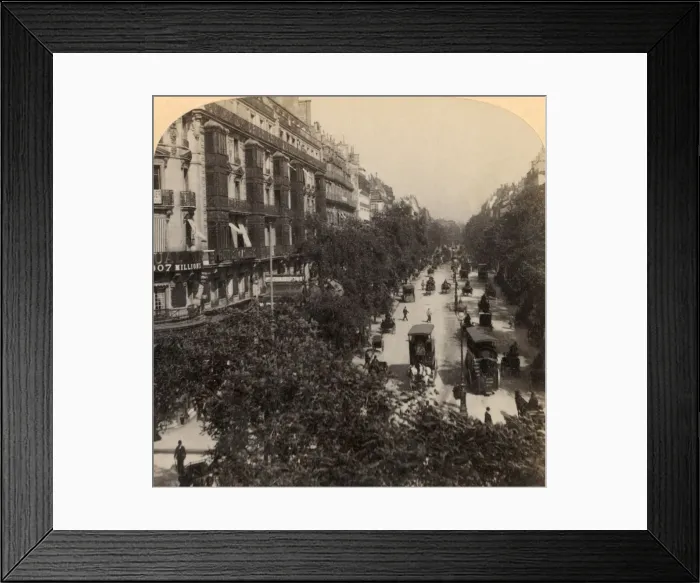 Framed Print : The Grand Boulevard, Paris, France, 1894. Creator: Underwood & Underwood Framed Print : The Grand Boulevard, Paris, France, 1894. Creator: Underwood & Underwood