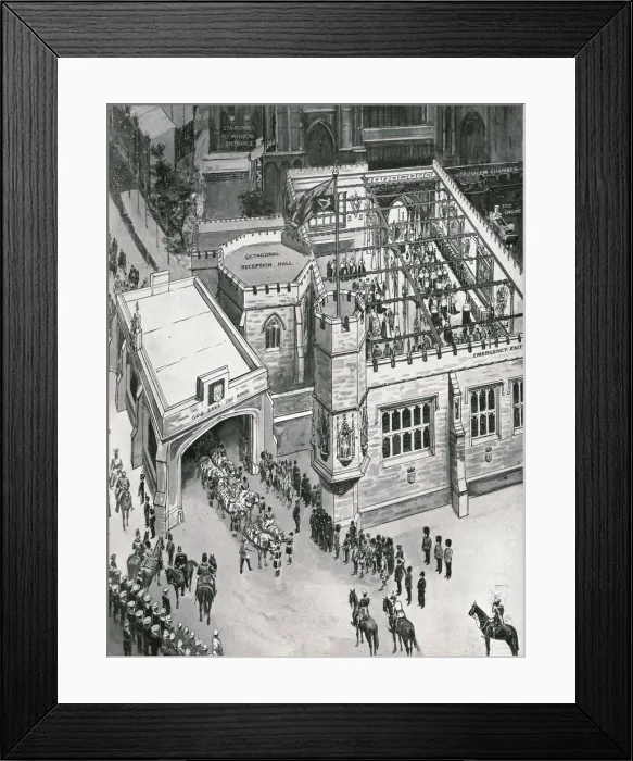 Framed Print : Coronation of King George V and Queen Mary, London, 1911. Creator: John Duncan Framed Print : Coronation of King George V and Queen Mary, London, 1911. Creator: John Duncan