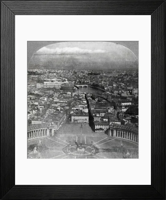 Framed Print : Rome, the Eternal City, from the Balcony of St Framed Print : Rome, the Eternal City, from the Balcony of St