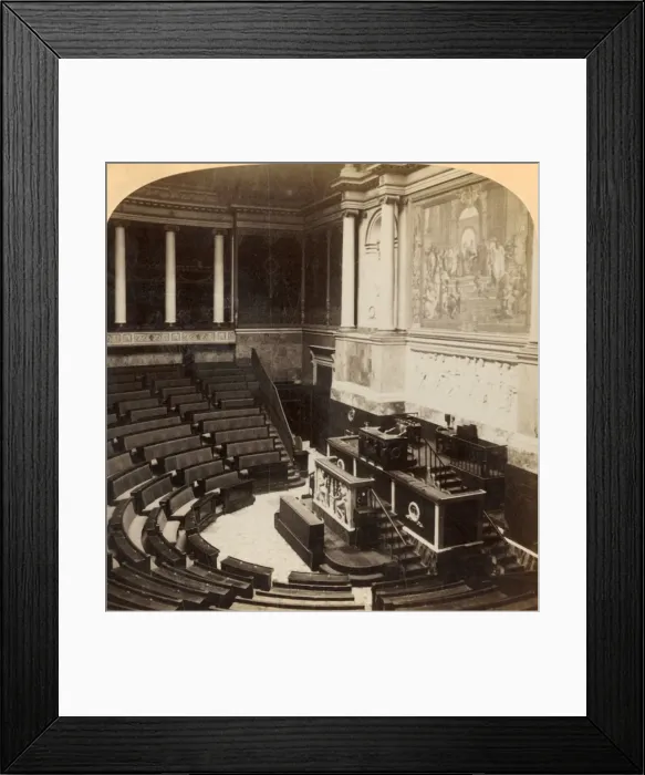 Framed Print : Interior of the Chamber of Deputies, Paris, France, 1900. Creator: Underwood & Underwood Framed Print : Interior of the Chamber of Deputies, Paris, France, 1900. Creator: Underwood & Underwood