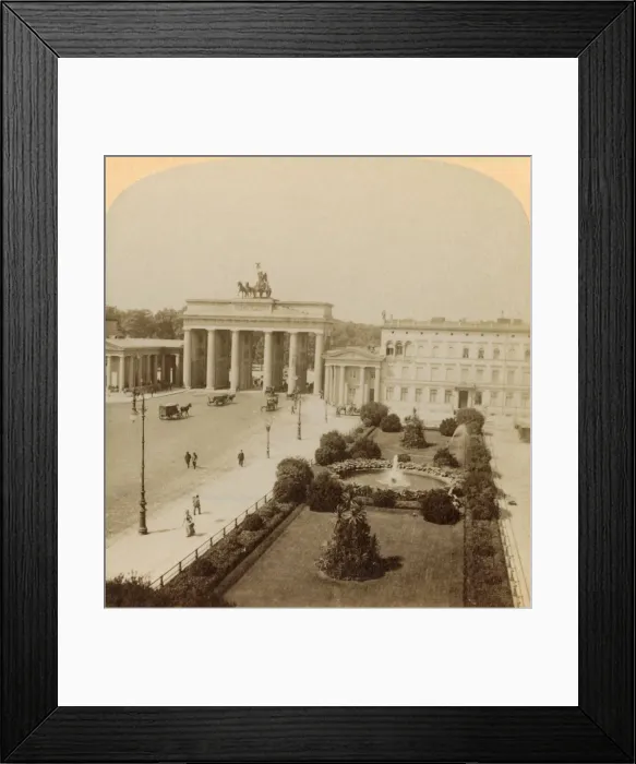 Framed Print : Brandenburg Gate, Unter den Linden, Berlin, Germany, 1894. Creator: Underwood & Underwood Framed Print : Brandenburg Gate, Unter den Linden, Berlin, Germany, 1894. Creator: Underwood & Underwood