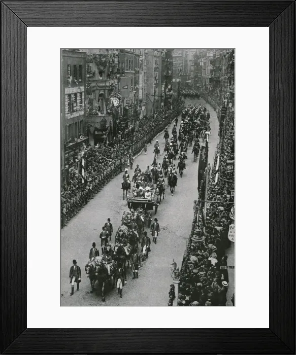 Framed Print : Coronation of King George V and Queen Mary, London, 1911. Creator: Unknown Framed Print : Coronation of King George V and Queen Mary, London, 1911. Creator: Unknown