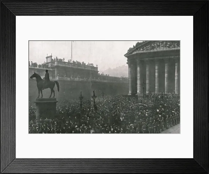 Framed Print : Accession of King George V, 1910. Creator: Unknown Framed Print : Accession of King George V, 1910. Creator: Unknown